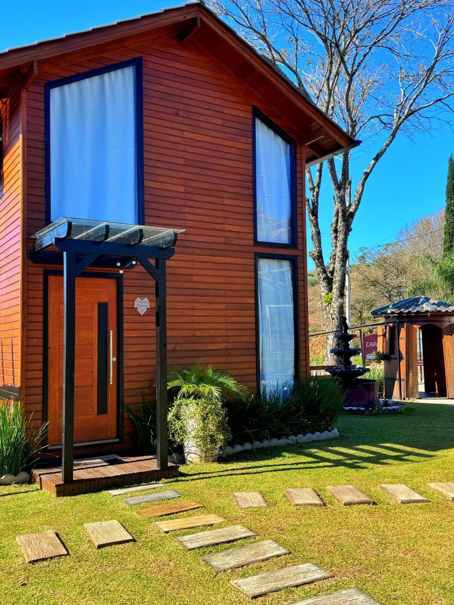 Capanna Del Vale - Um Refugio No Vale Dos Vinhedos Com Experiencia Exclusiva De Degustacao Na Vinicola Dom Candido 本图贡萨尔维斯 外观 照片